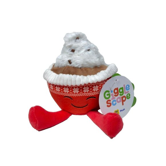 Gigglescape 5" Holiday Hot Cocoa Mug Soft Plush Toy - Picture 3 of 14